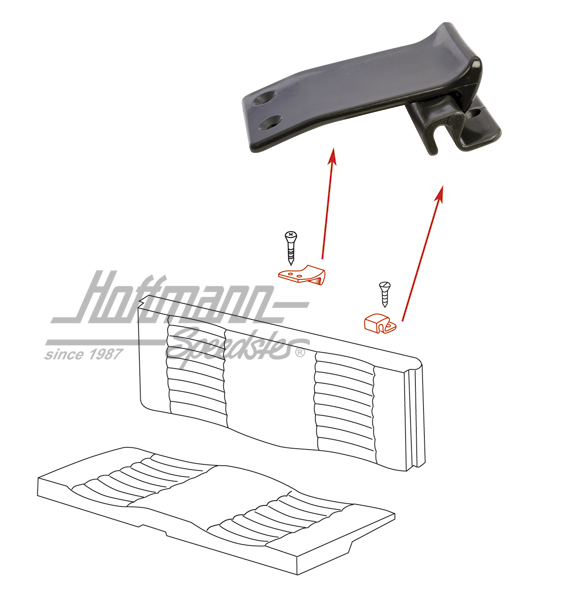 Mounting kit, rear-bench backrest, 68- | 143 885 563 + 143 885 589 | 066-1240