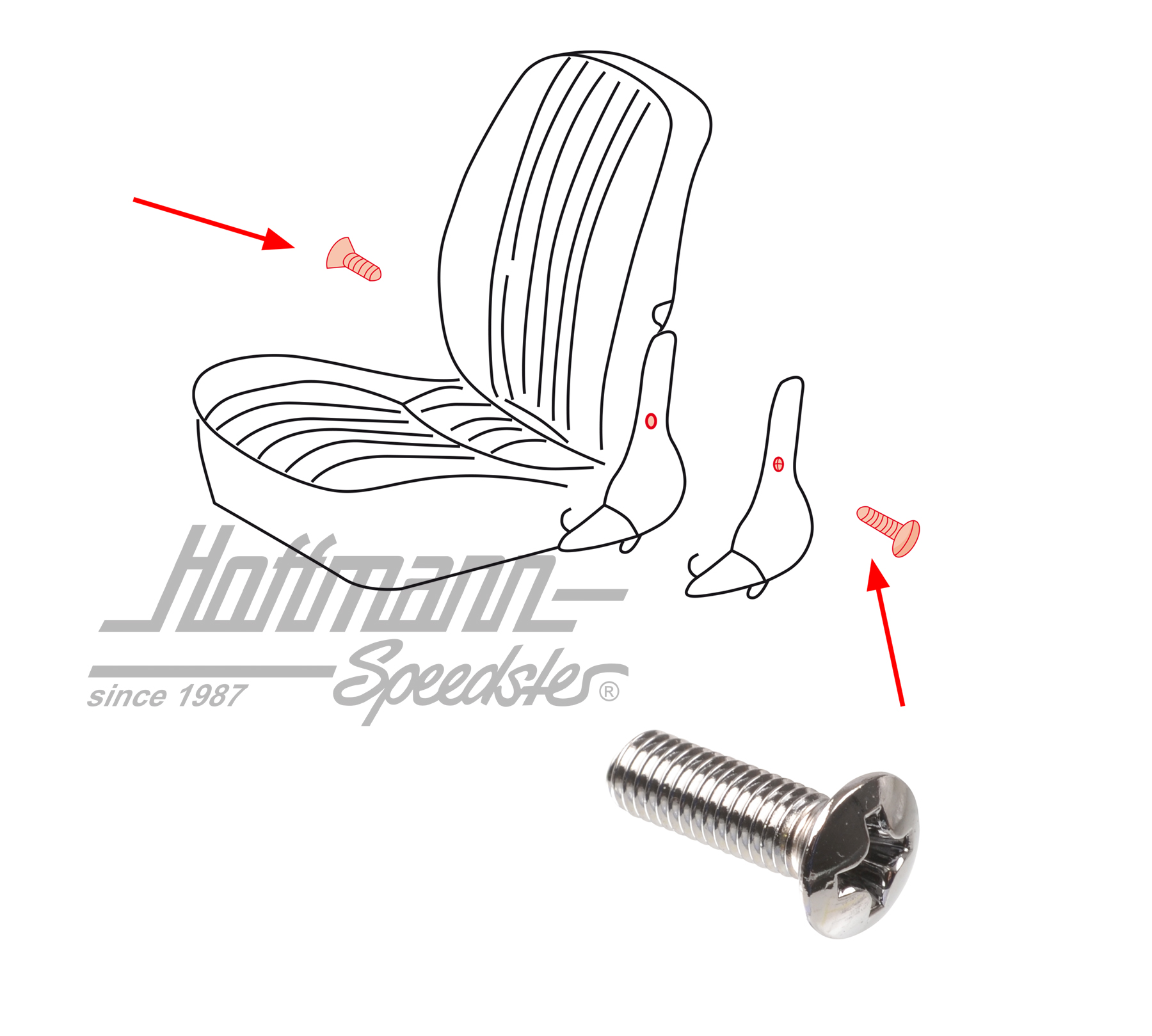 Screw, seat cover
, 356/911, 60-73 | 900 148 015 02 | 580-0718-80