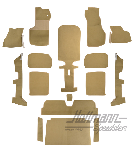 Carpet kit, Golf Convertible, 79-93, beige |  | 180-3010-20