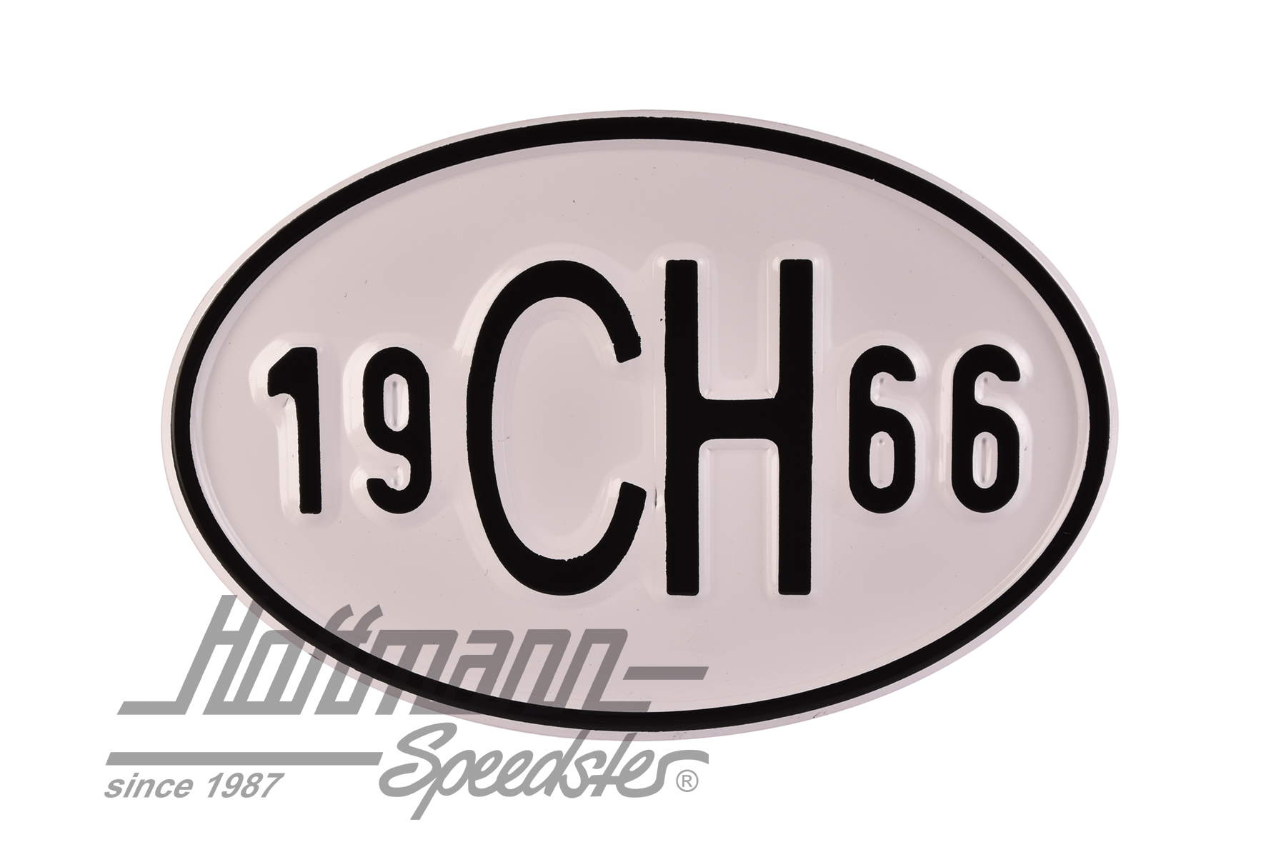 Nationality plate "CH", alu, with year 1966 |  | 020-2401-66