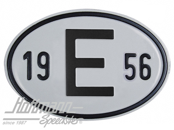 Nationality plate "E", alu, with year 1956 |  | 020-2403-56