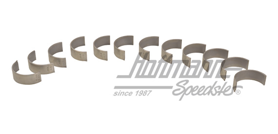 Connecting rod bearing set, 0.25, 2.4-2.7, 72-77                                                    