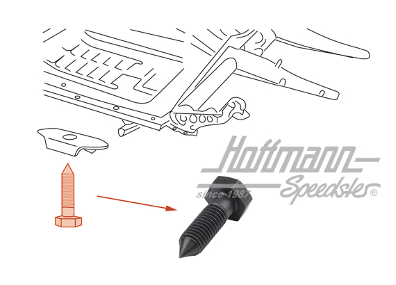 Chassis screw | 111 899 145 | 050-4028