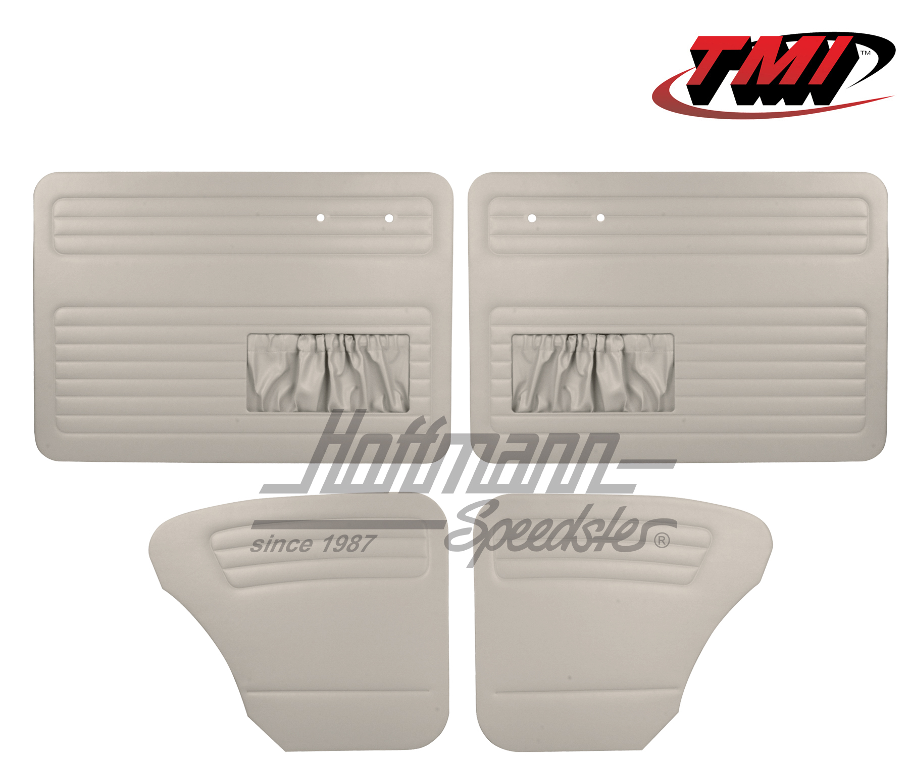 Door panels, Beetle Sedan, 55-64, grey | 10-1127-16 | 055-7503