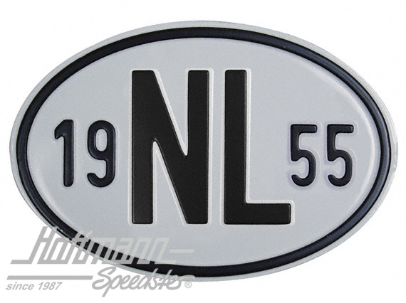Nationality plate "NL", alu, with year 1955 |  | 020-2391-55